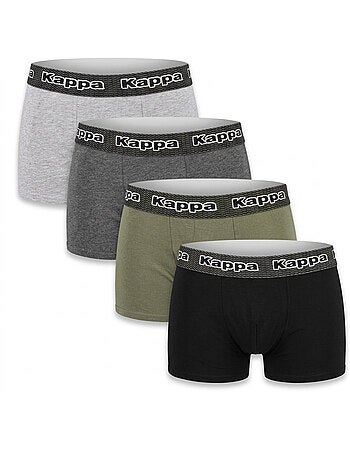 Pack de 4 Cuecas Boxer Homem KAPPA - Algodão, Caixa Presente