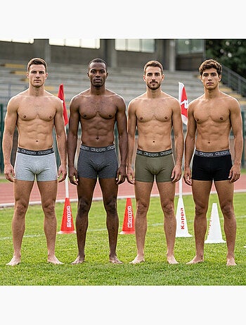 Pack de 4 Cuecas Boxer Homem KAPPA - Algodão, Caixa Presente