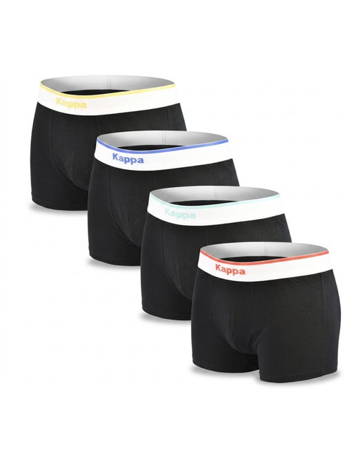 Pack de 4 Cuecas Boxer Homem KAPPA - Algodão, Caixa Presente - Kiabi Pack de 4 Cuecas Boxer Homem KAPPA - Algodão, Caixa Presente - Kiabi