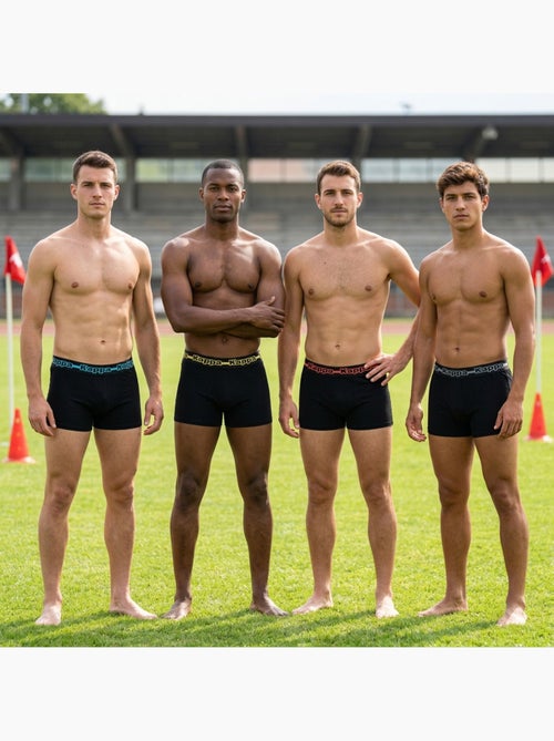 Pack de 4 Cuecas Boxer Homem KAPPA - Algodão, Caixa Presente - Kiabi Pack de 4 Cuecas Boxer Homem KAPPA - Algodão, Caixa Presente - Kiabi