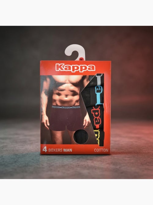 Pack de 4 Cuecas Boxer Homem KAPPA - Algodão, Caixa Presente - Kiabi Pack de 4 Cuecas Boxer Homem KAPPA - Algodão, Caixa Presente - Kiabi