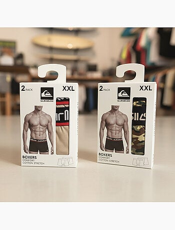Pack de 4 cuecas boxer homem quiksilver oferta