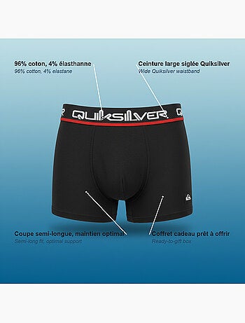 Pack de 4 cuecas boxer homem quiksilver oferta