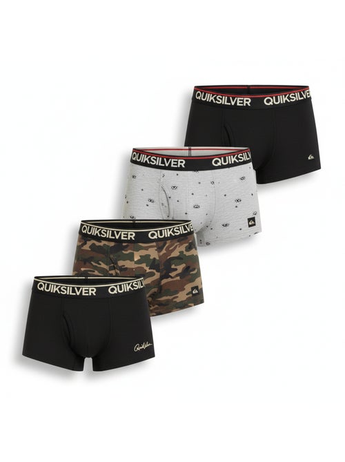 Pack de 4 cuecas boxer homem quiksilver oferta - Kiabi