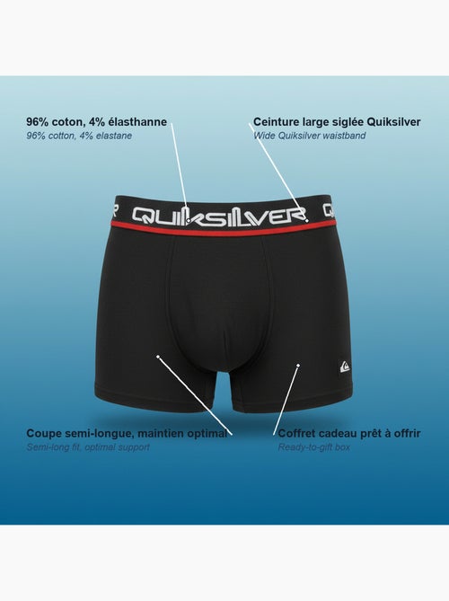Pack de 4 cuecas boxer homem quiksilver oferta - Kiabi