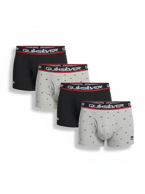 Pack de 4 cuecas boxer homem quiksilver oferta - Kiabi