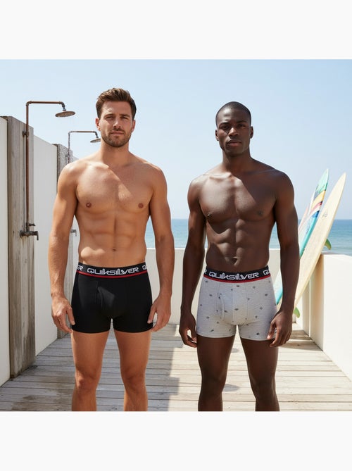 Pack de 4 cuecas boxer homem quiksilver oferta - Kiabi