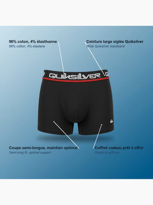 Pack de 4 cuecas boxer homem quiksilver oferta - Kiabi