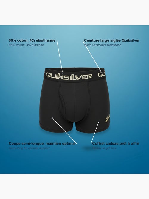 Pack de 4 cuecas boxer homem quiksilver oferta - Kiabi