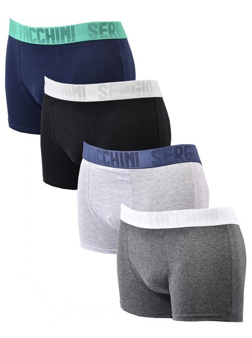 Pack de 4 Cuecas Boxer SERGIO TACCHINI - Kiabi