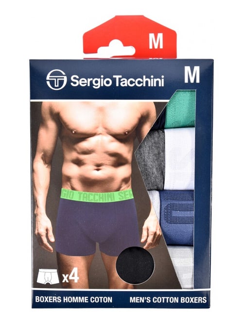 Pack de 4 Cuecas Boxer SERGIO TACCHINI - Kiabi