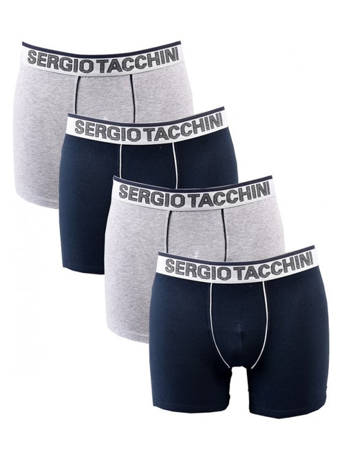 Pack de 4 Cuecas Boxer SERGIO TACCHINI - Kiabi Pack de 4 Cuecas Boxer SERGIO TACCHINI - Kiabi