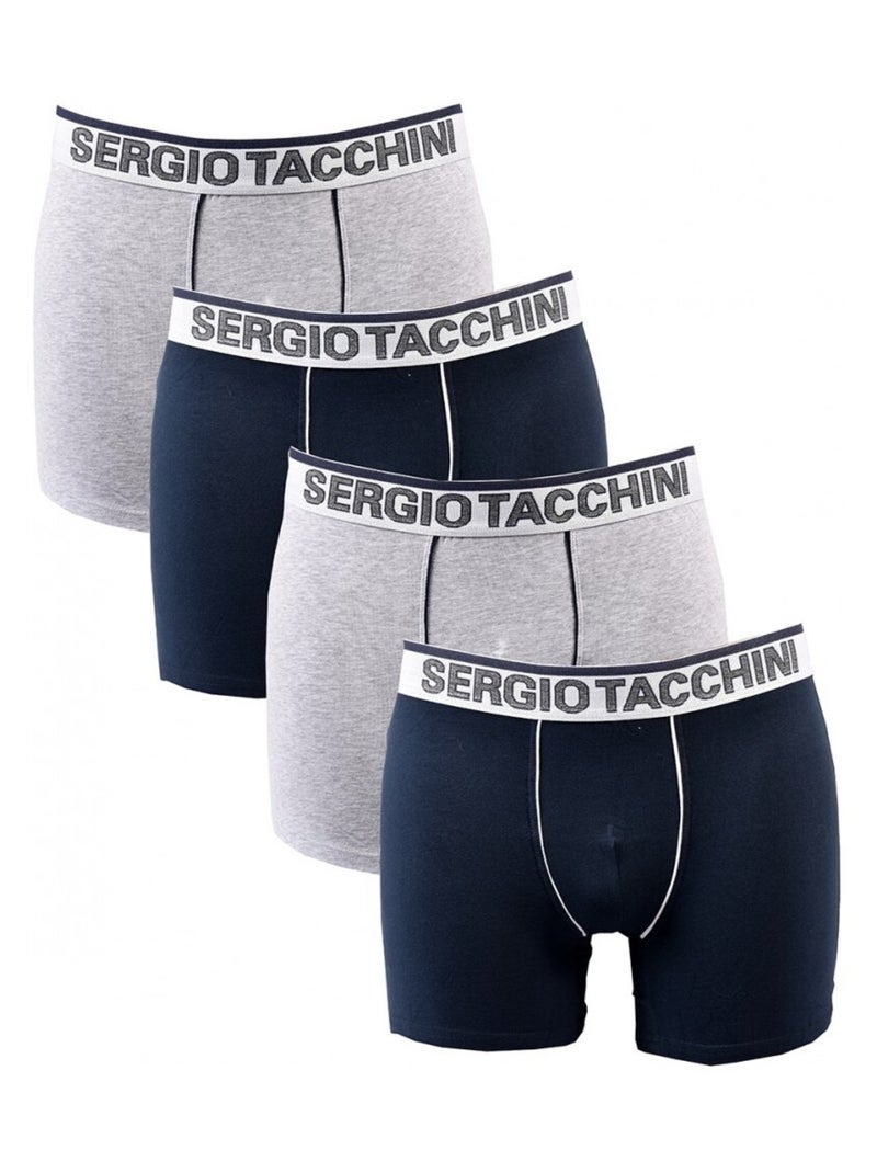Pack de 4 Cuecas Boxer SERGIO TACCHINI Multicolorido - Kiabi