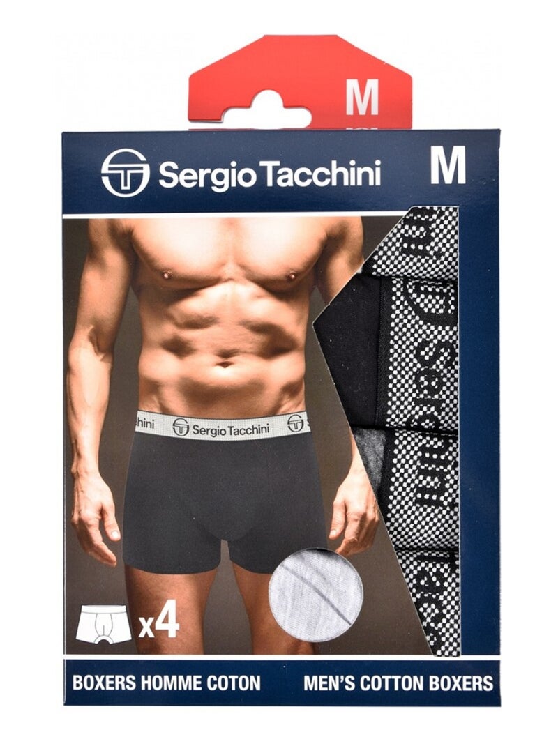 Pack de 4 Cuecas Boxer SERGIO TACCHINI Multicolorido - Kiabi