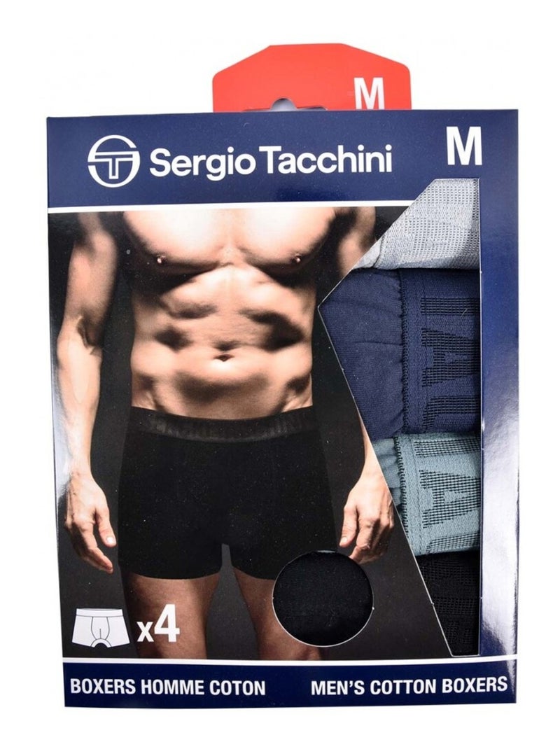 Pack de 4 Cuecas Boxer SERGIO TACCHINI Multicolorido - Kiabi