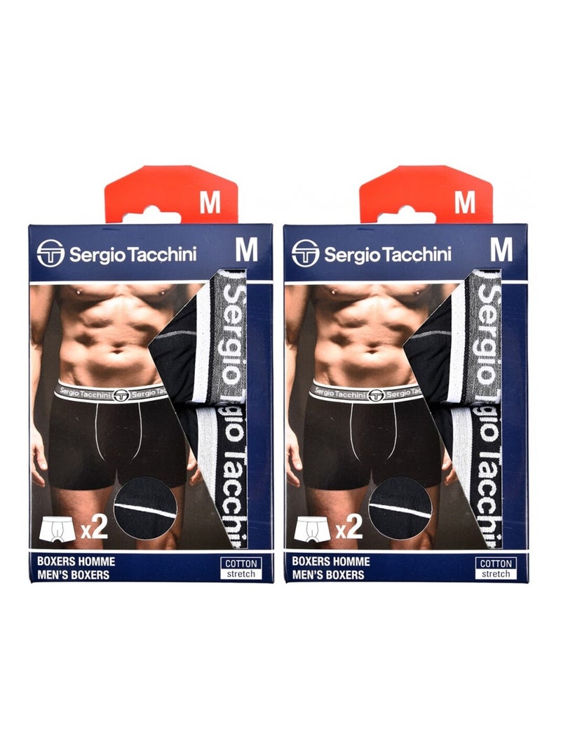 Pack de 4 Cuecas Boxer SERGIO TACCHINI Multicolorido - Kiabi
