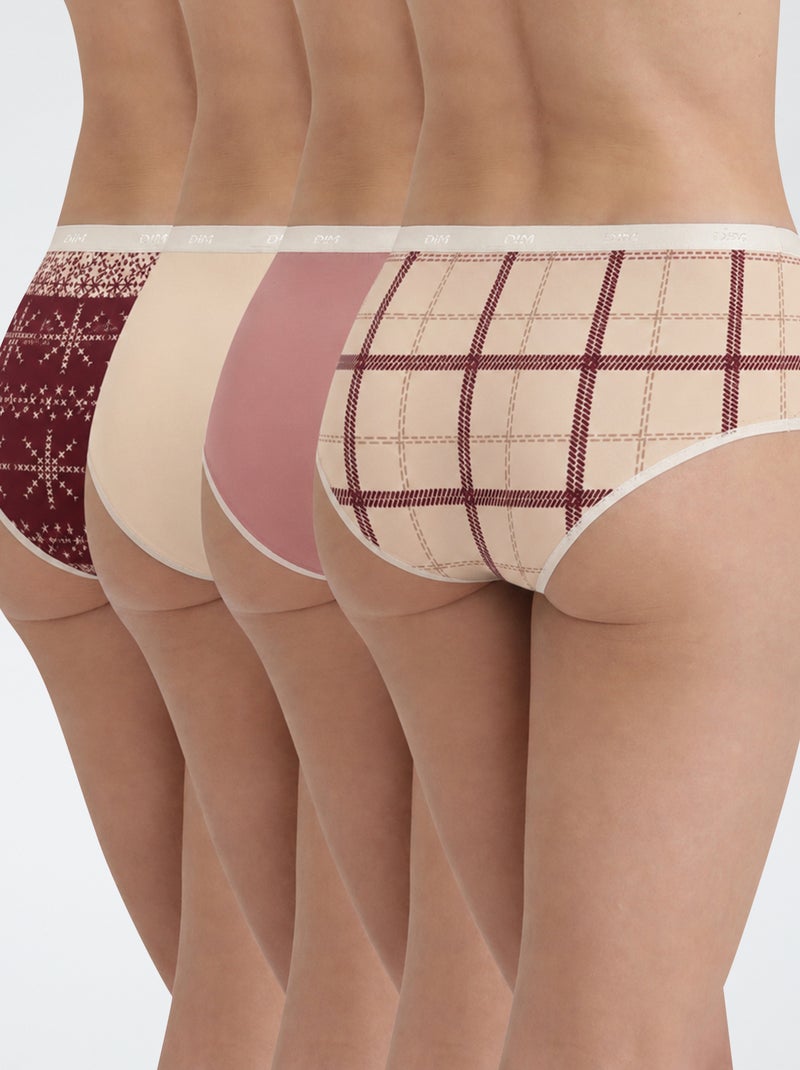 Pack de 4 cuecas 'Dim' Rosa - Kiabi