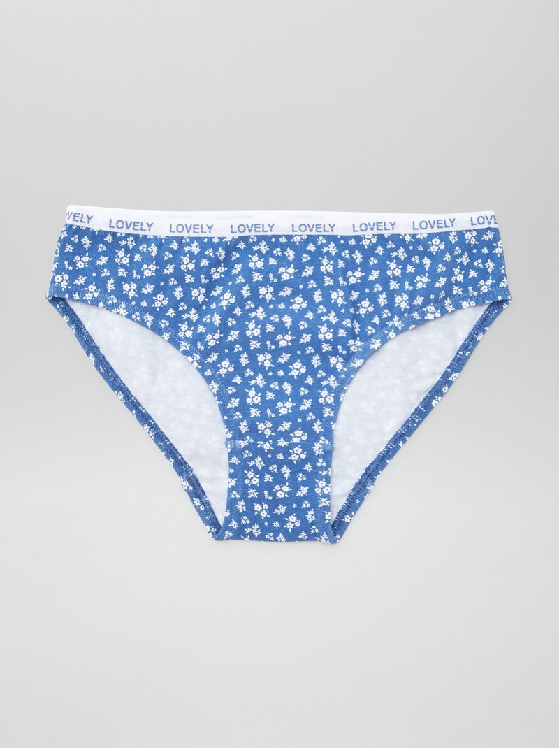 Pack de 4 Cuecas Estampadas BRANCO - Kiabi