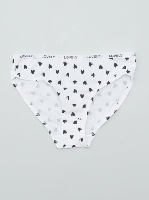 Pack de 4 cuecas estampadas - Kiabi