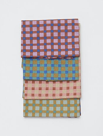 Pack de 4 guardanapos de mesa 40 x 40 cm - Kiabi Home