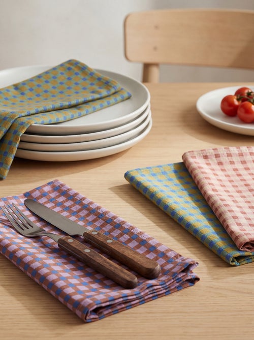 Pack de 4 guardanapos de mesa 40 x 40 cm - Kiabi Home - Kiabi