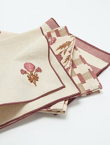 Pack de 4 guardanapos de mesa 40 x 40 cm