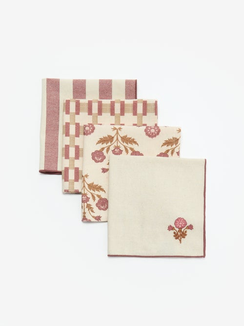 Pack de 4 guardanapos de mesa 40 x 40 cm - Kiabi