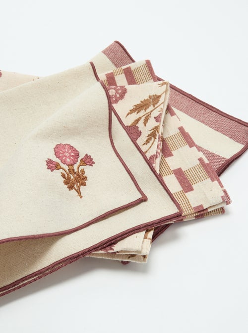 Pack de 4 guardanapos de mesa 40 x 40 cm - Kiabi