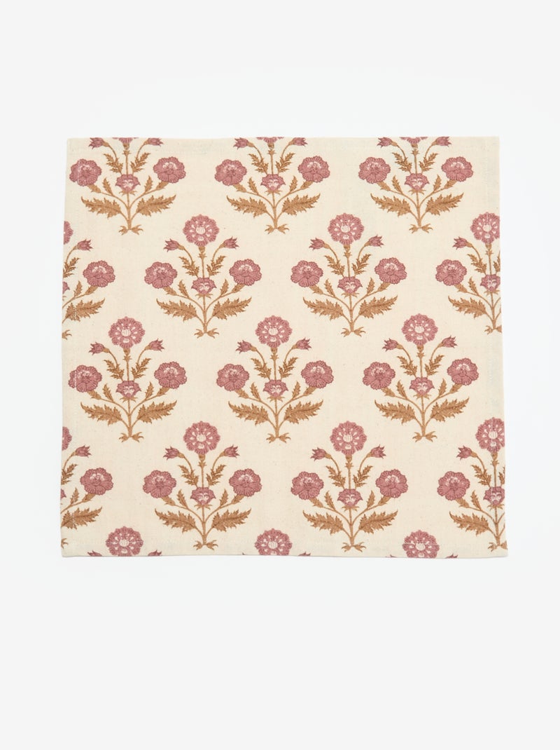 Pack de 4 guardanapos de mesa 40 x 40 cm Rosa - Kiabi