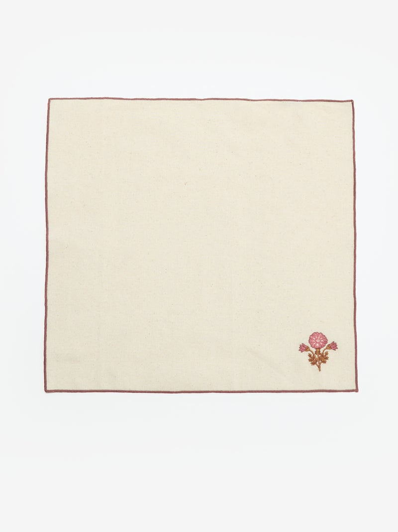 Pack de 4 guardanapos de mesa 40 x 40 cm Rosa - Kiabi