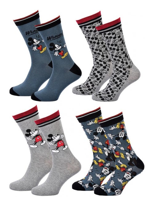 Pack de 4 Meias Homem DISNEY MICKEY MOUSE - Kiabi Pack de 4 Meias Homem DISNEY MICKEY MOUSE - Kiabi