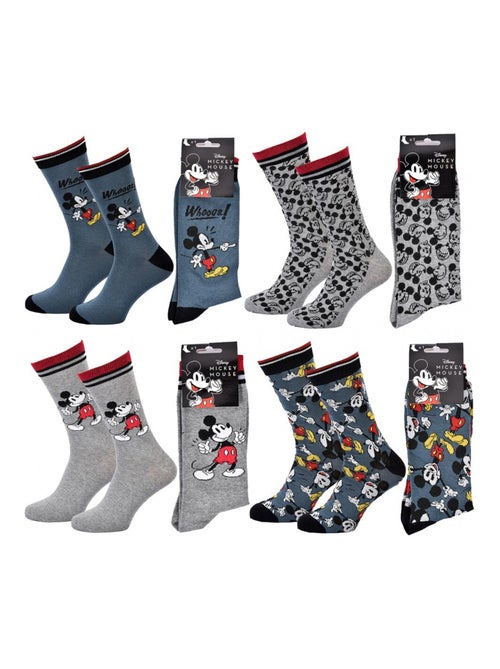 Pack de 4 Meias Homem DISNEY MICKEY MOUSE - Kiabi Pack de 4 Meias Homem DISNEY MICKEY MOUSE - Kiabi