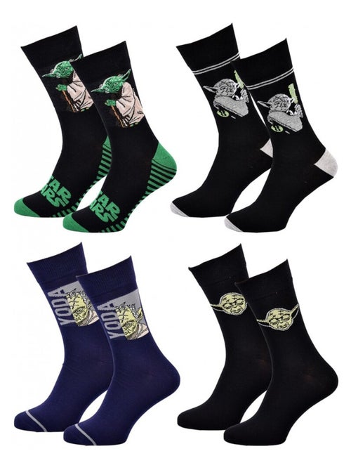 Pack de 4 meias homem DISNEY STAR WARS - Kiabi Pack de 4 meias homem DISNEY STAR WARS - Kiabi