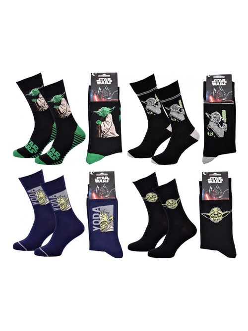 Pack de 4 meias homem DISNEY STAR WARS - Kiabi Pack de 4 meias homem DISNEY STAR WARS - Kiabi
