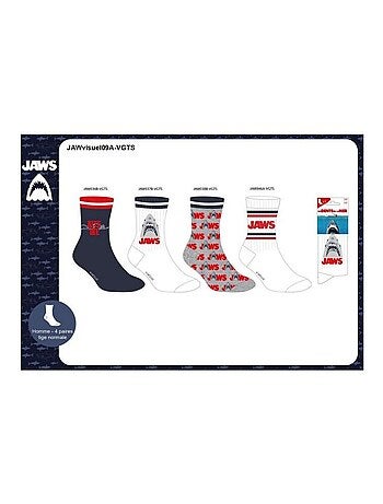 Pack de 4 Meias Homem JAWS