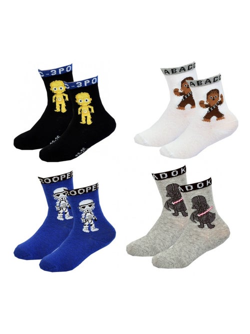 Pack de 4 Meias Rapaz STAR WARS - Kiabi Pack de 4 Meias Rapaz STAR WARS - Kiabi