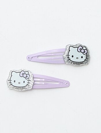 Pack de 4 molas de cabelo + 1 scrunchie 'Hello Kitty'