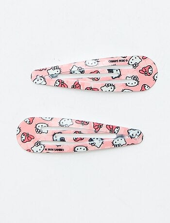 Pack de 4 molas de cabelo + 1 scrunchie 'Hello Kitty'