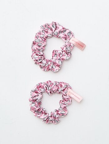Pack de 4 molas de cabelo + 1 scrunchie 'Hello Kitty'