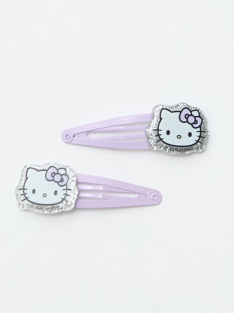 Pack de 4 molas de cabelo + 1 scrunchie 'Hello Kitty' Rosa - Kiabi