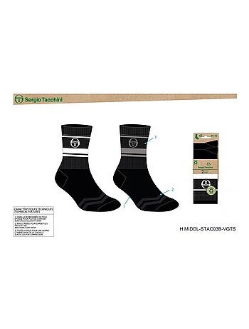 Pack de 4 Pares de Meias TENNIS SERGIO TACCHINI
