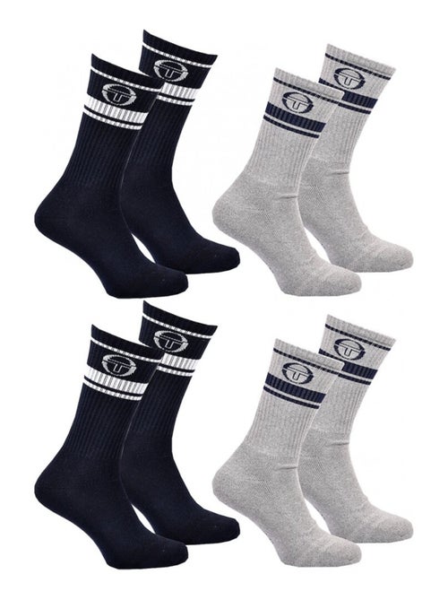 Pack de 4 Pares de Meias TENNIS SERGIO TACCHINI - Kiabi Pack de 4 Pares de Meias TENNIS SERGIO TACCHINI - Kiabi
