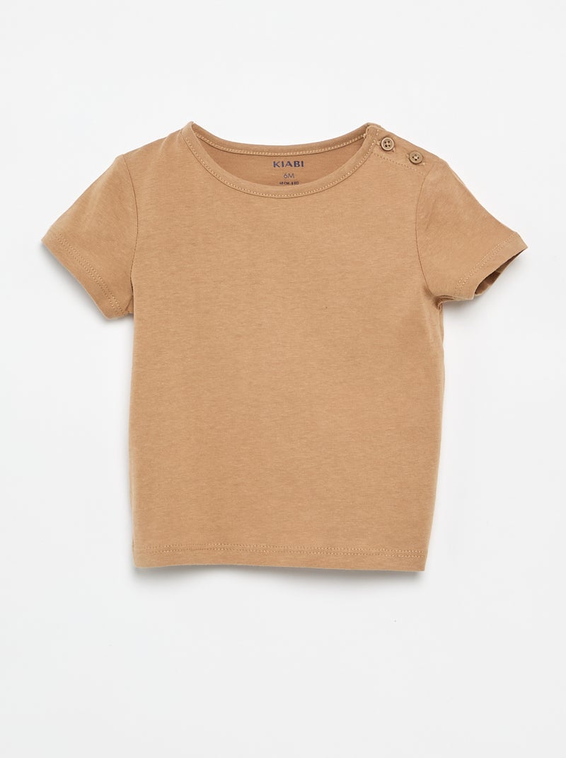 Pack de 4 T-shirts lisas Branco - Kiabi