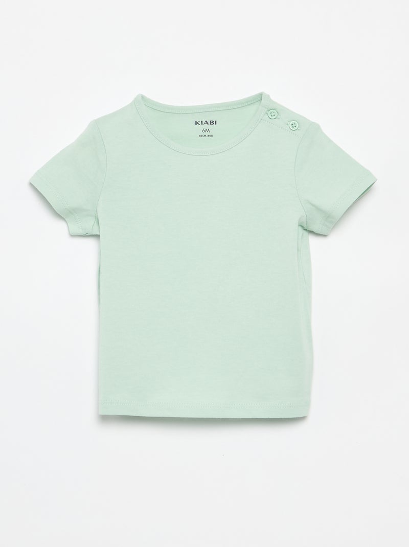 Pack de 4 T-shirts lisas Branco - Kiabi