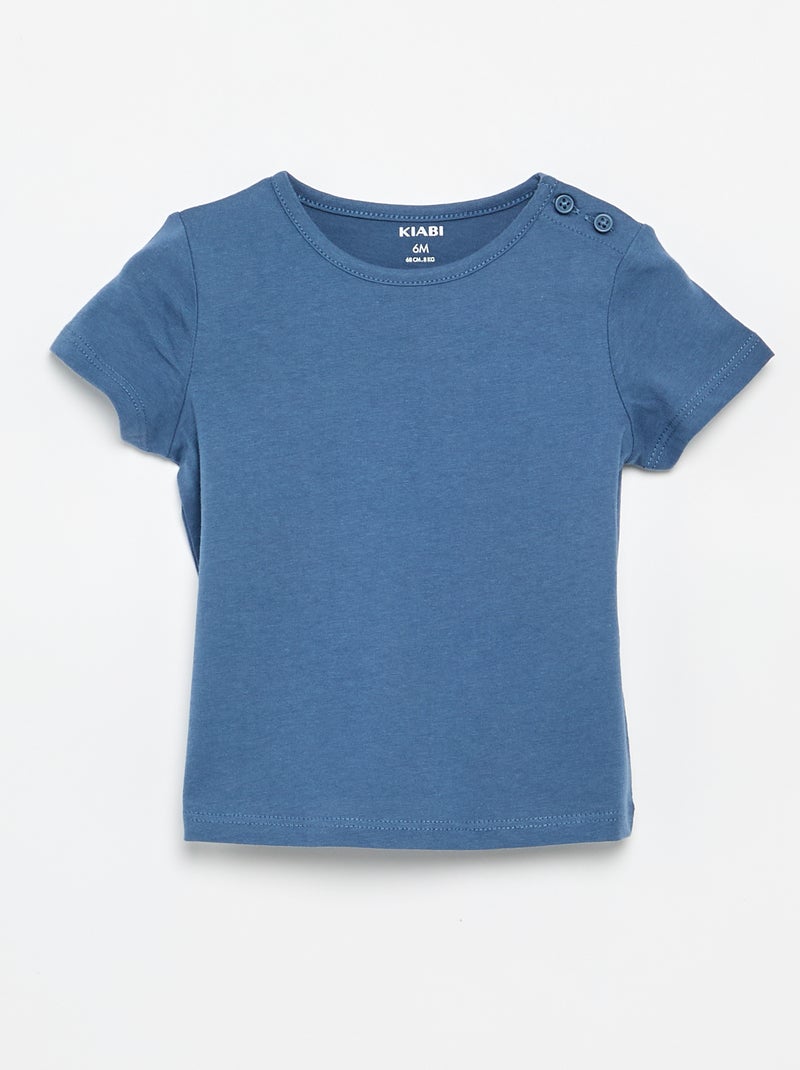 Pack de 4 T-shirts lisas Branco - Kiabi