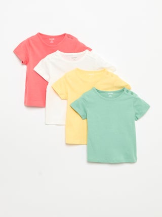 Pack de 4 T-shirts lisas