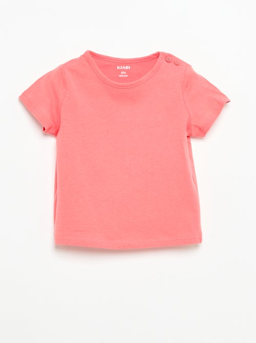Pack de 4 T-shirts lisas - Kiabi Pack de 4 T-shirts lisas - Kiabi