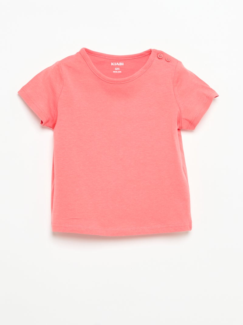 Pack de 4 T-shirts lisas Branco - Kiabi