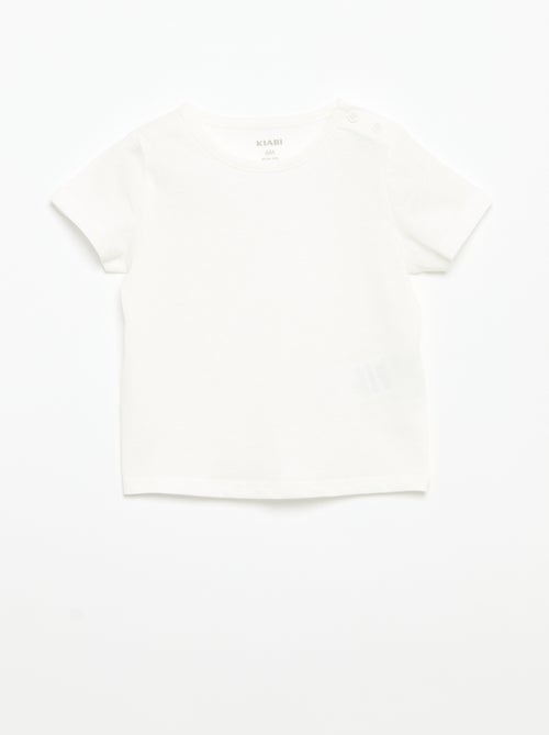 Pack de 4 T-shirts lisas - Kiabi Pack de 4 T-shirts lisas - Kiabi
