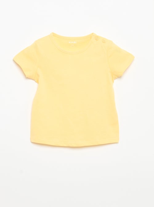 Pack de 4 T-shirts lisas - Kiabi Pack de 4 T-shirts lisas - Kiabi
